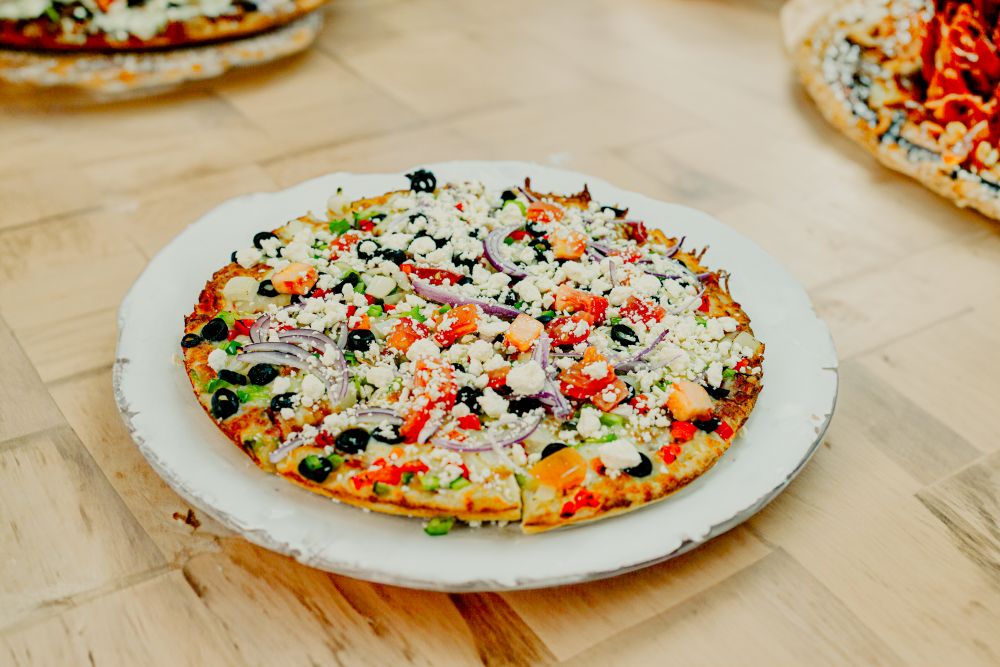 Mediterranean pizza